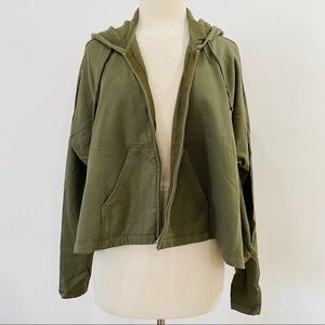 NWOT SIXTYONE 100% cotton green sweatshirt